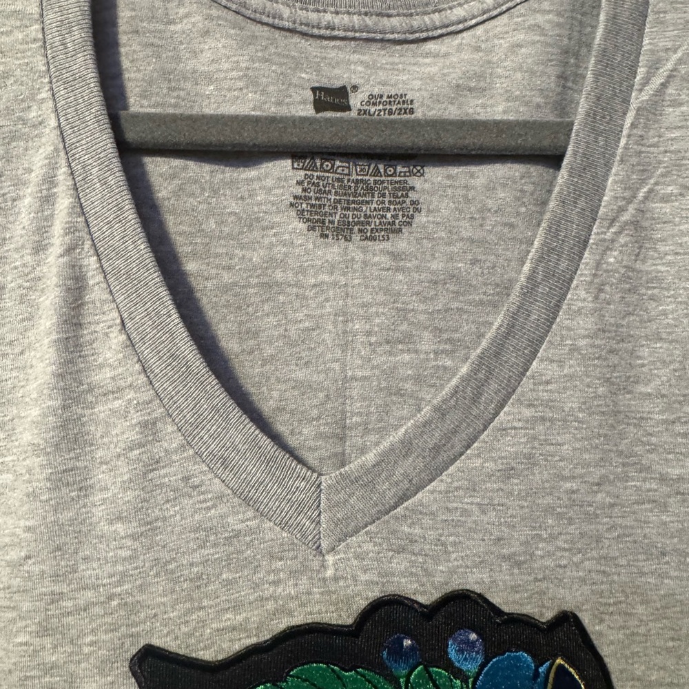 Tigress Lily Hanes Heather Grey Size 2XL - Picture 5 of 6